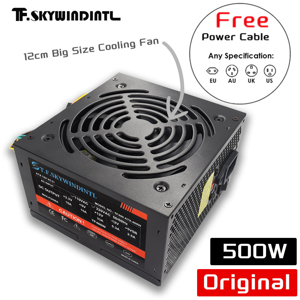 Power Supply 750W - Fuente de alimentación PSU ATX negra